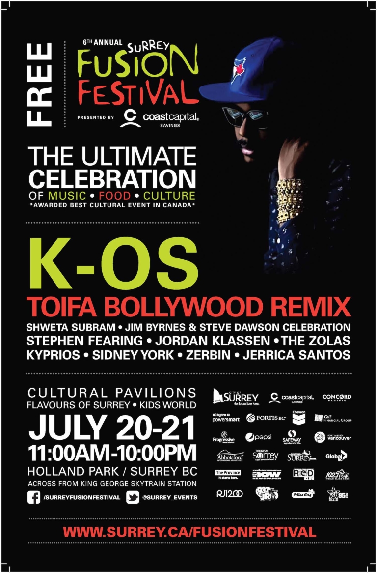 2013 Fusion Festival Poster - Featuring K-OS